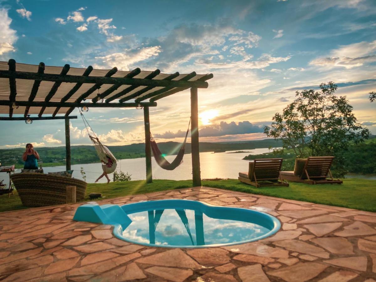 Chale Mirante, Piscina, Cachoeira, Lago E Vista Espetacular Alexania Экстерьер фото