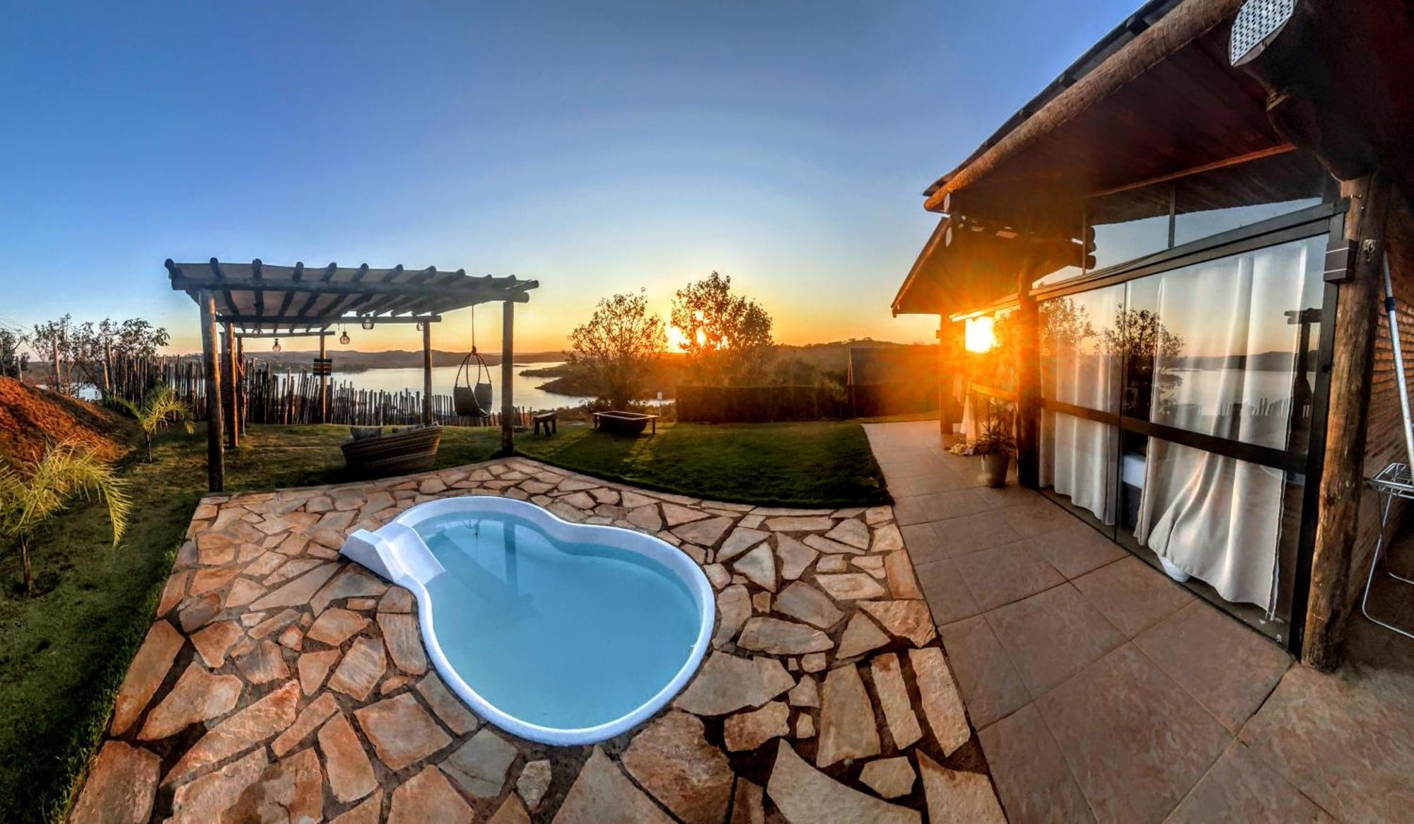 Chale Mirante, Piscina, Cachoeira, Lago E Vista Espetacular Alexania Экстерьер фото